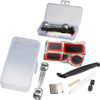 BICYCLE REPAIR KIT in Clear Transparent