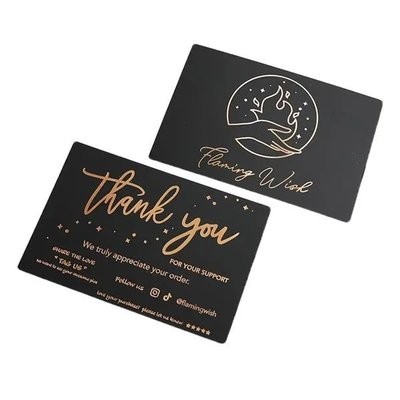 CUSTOM BLACK HOT STAMPING PAPER CARD