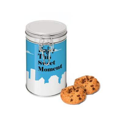 FLIP TOP TIN with MARYLAND COOKIE OR BISCUIT in Silver