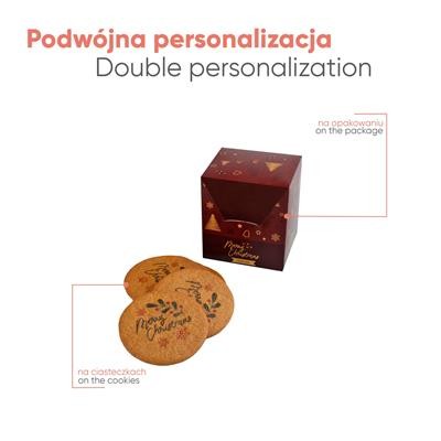 ADVERTISING COOKIE OR BISCUIT LOGO COOKIE BOX 6 PCS