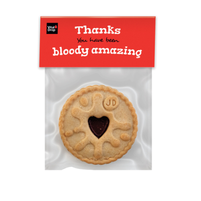 BISCUIT - JAMMIE DODGER WORLD BLOOD DONOR DAY