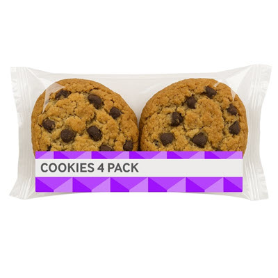 CHOCOLATE CHIP COOKIE OR BISCUIT 4 PACK - 76G