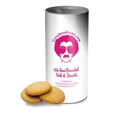 CLOTTED CREAM SHORTBREAD BISCUIT in a Personalised Tubby Tube 200G