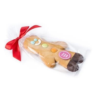 LARGE BRANDED GINGERBREAD MAN with Bow