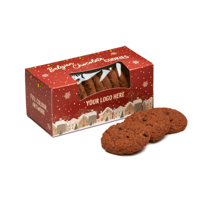 WINTER COLLECTION - ECO BISCUIT BOX - BELGIAN CHOCOLATE COOKIE OR BISCUIT