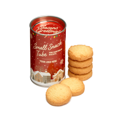 WINTER COLLECTION - SMALL SNACK TUBE - MINI SHORTBREAD BISCUIT