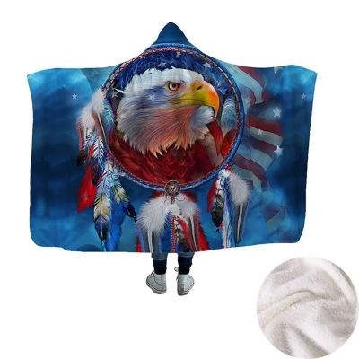 60X80 HOODED HOODY SHERPA SUBLIMATION HOODED HOODY BLANKET