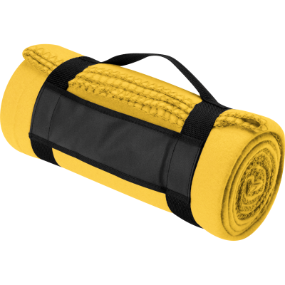 BIG FLEECE BLANKET NASHVILLE in Yellow 