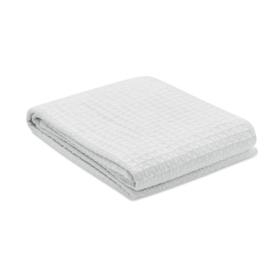 COTTON WAFLE BLANKET 300 GR & M² in White