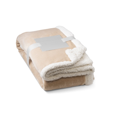 HEIDEN REVERSIBLE FLEECE BLANKET in Beige