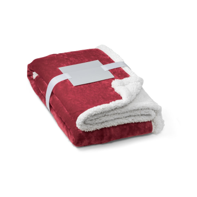 HEIDEN REVERSIBLE FLEECE BLANKET in Burgundy