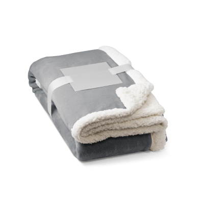 HEIDEN REVERSIBLE FLEECE BLANKET in Grey