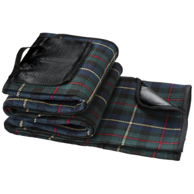 PARK WATER AND DIRT RESISTANT PICNIC BLANKET in Solid Black & Green