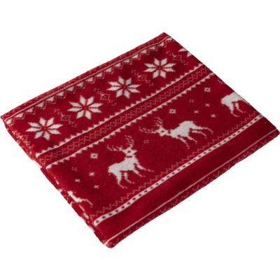 POLAR FLEECE BLANKET in Red