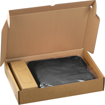 SET FLEECE BLANKET + THERMAL INSULATED FLASK LIVERPOOL in Black 