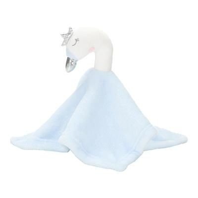 SWAN CUDDLE PICNIC BLANKET PASTEL BLUE