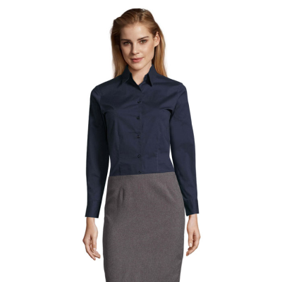 EDEN STRETCH LADIES SHIRT in Blue