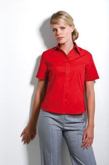KUSTOM KIT LADIES SHORT SLEEVE CONTINENTAL BLOUSE