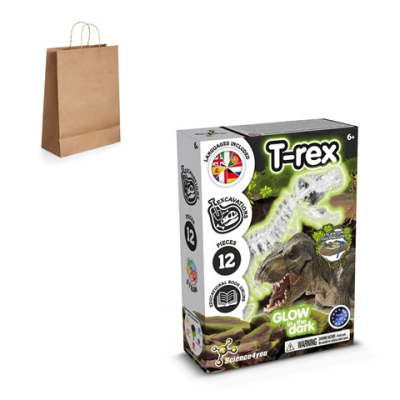 FOSSIL EXCAVATION KIT III EDUCATIONAL GAME SUPPLIED with a Kraft Paper Gift Bag