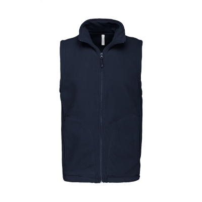 FLEECE BODYWARMER VEST in Dark Blue