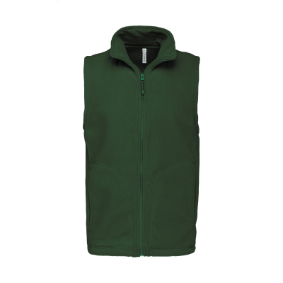 FLEECE BODYWARMER VEST in Green
