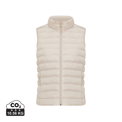 IQONIQ MERU LADIES RECYCLED POLYESTER BODYWARMER in Beige