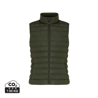 IQONIQ MERU LADIES RECYCLED POLYESTER BODYWARMER in Khaki