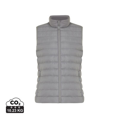 IQONIQ MERU LADIES RECYCLED POLYESTER BODYWARMER in Silver Grey