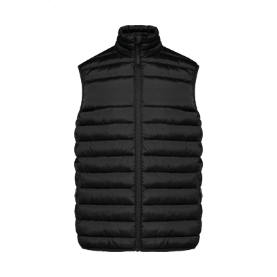PADDED BODYWARMER VEST in Black