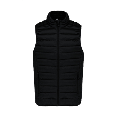 PADDED BODYWARMER VEST in Black