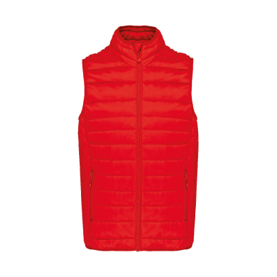 PADDED BODYWARMER VEST in Red