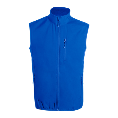 RPET SOFTSHELL VEST in Blue