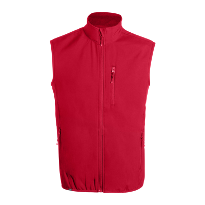 RPET SOFTSHELL VEST in Red