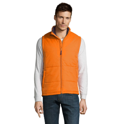 WARM QUILTED BODYWARMER in Orange