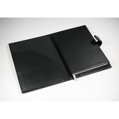 WARWICK GENUINE LEATHER A5 BOOK COVER in Black