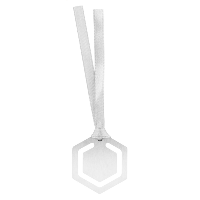 BOOKMARK, HEXAGON in Silver