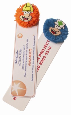 MOPHEAD BUG BOOKMARK with Round Corners Printed Full Colour on One Side