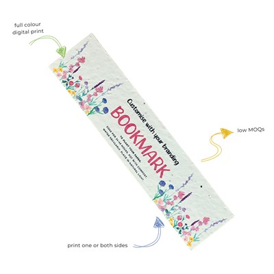 PLANTABLE SEEDS PAPER BOOKMARK