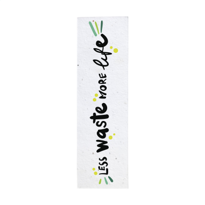 SEEDS PAPER BOOKMARK in White