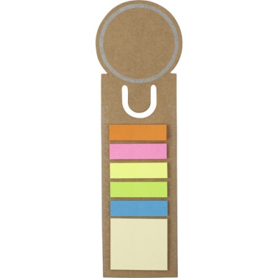 THE REGATTA - BOOKMARK AND STICKY NOTES in Brown
