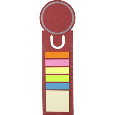 THE REGATTA - BOOKMARK AND STICKY NOTES in Red