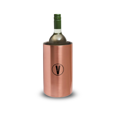 COPPER PLATED WINE BOTTLE COOLER