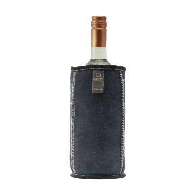KYWIE WINE BOTTLE COOLER SUEDE in Dark Blue