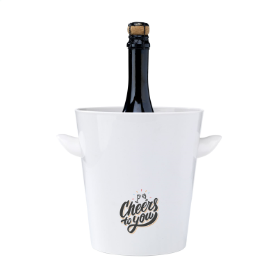 PLASTIC BANK CHAMPAGNE BOTTLE COOLER in White