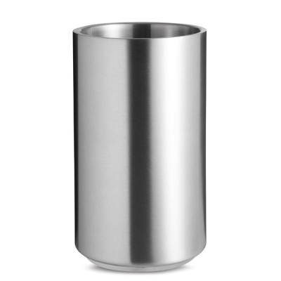 STAINLESS STEEL METAL WINE BOTTLE COOLER in Silver