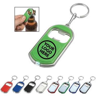 3-IN-1 BOTTLE OPENER KEYRING CHAIN with LED Light