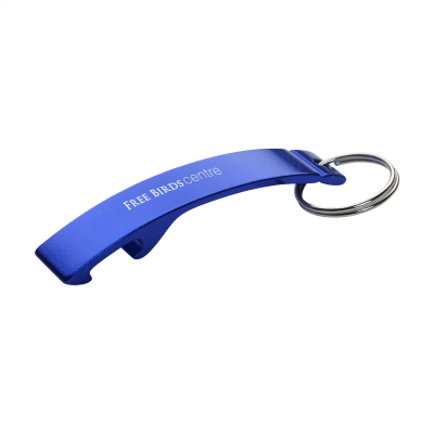 ALUMINIUM METAL OPENER KEYRING in Blue