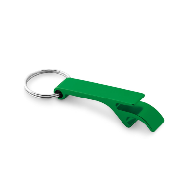BAITT ALUMINIUM METAL KEYRING with Bottle Opener in Green