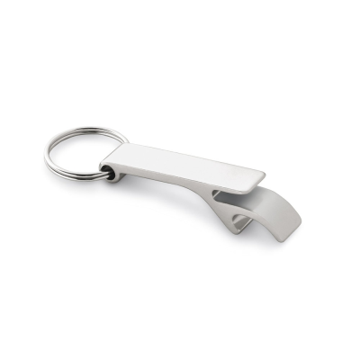 BAITT ALUMINIUM METAL KEYRING with Bottle Opener in Satin Silver