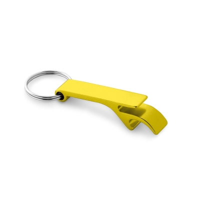 BAITT ALUMINIUM METAL KEYRING with Bottle Opener in Yellow